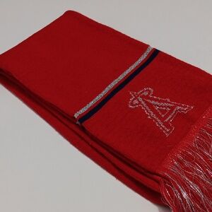 LOS ANGELES Angels Red & Silver Unisex Two Sided Scarf